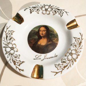 Vintage Limoges, France Mona Lisa Ashtray